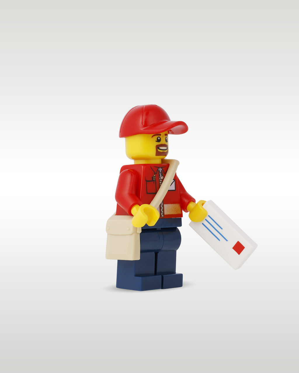 LEGO Classic Mail Delivery Truck & Driver | Trader Bricks Custom LEGO Set