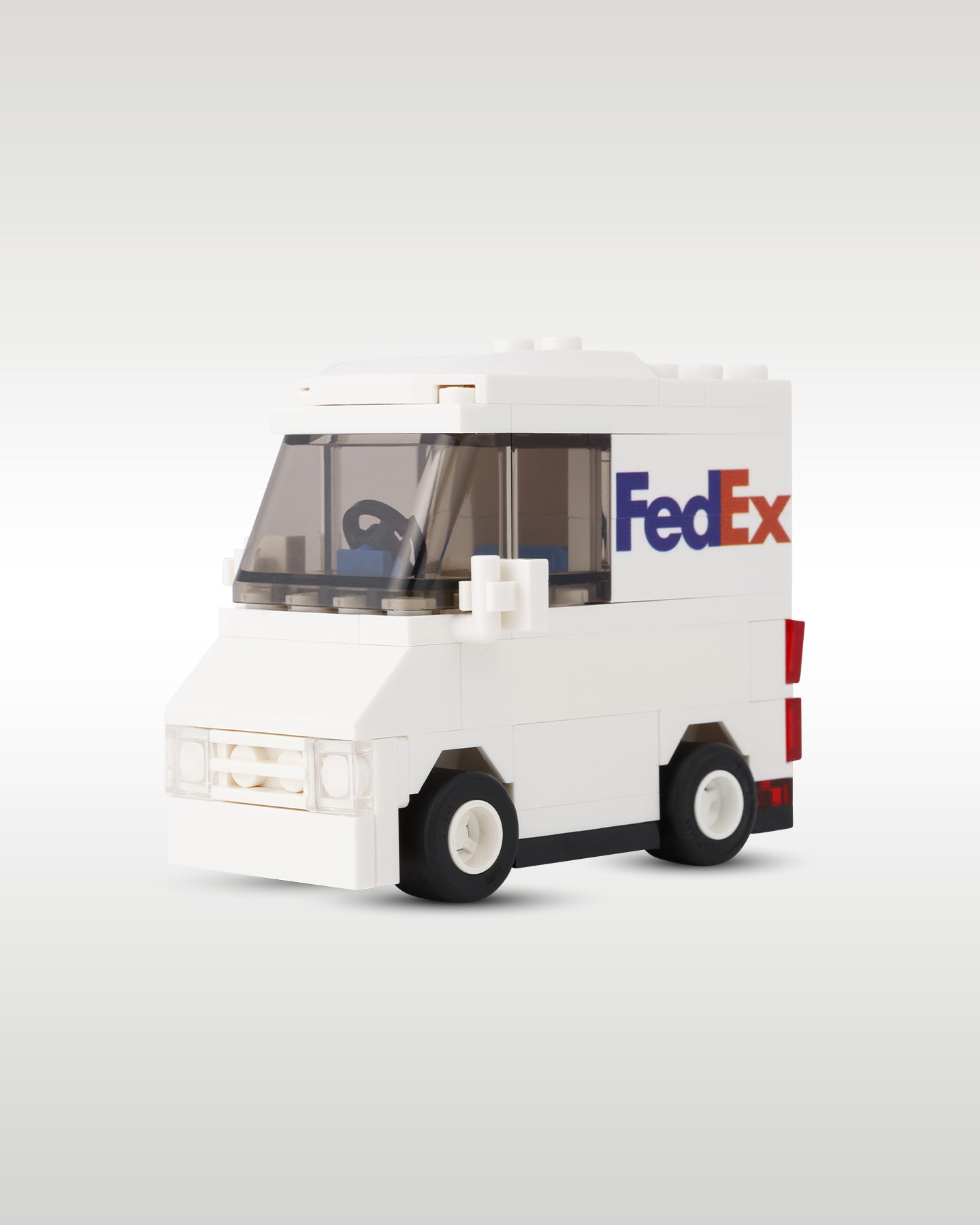 LEGO FedEx Delivery Truck Driver and Package | Trader Bricks Custom LEGO