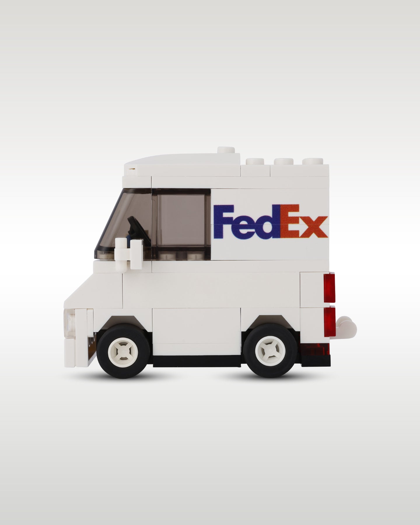 LEGO FedEx Delivery Truck Driver and Package | Trader Bricks Custom LEGO