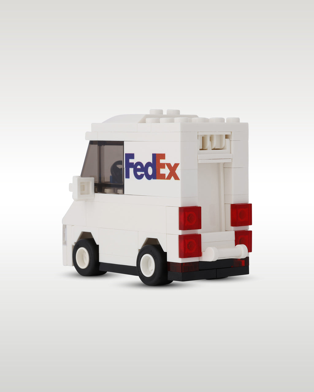 LEGO FedEx Delivery Truck Driver and Package | Trader Bricks Custom LEGO