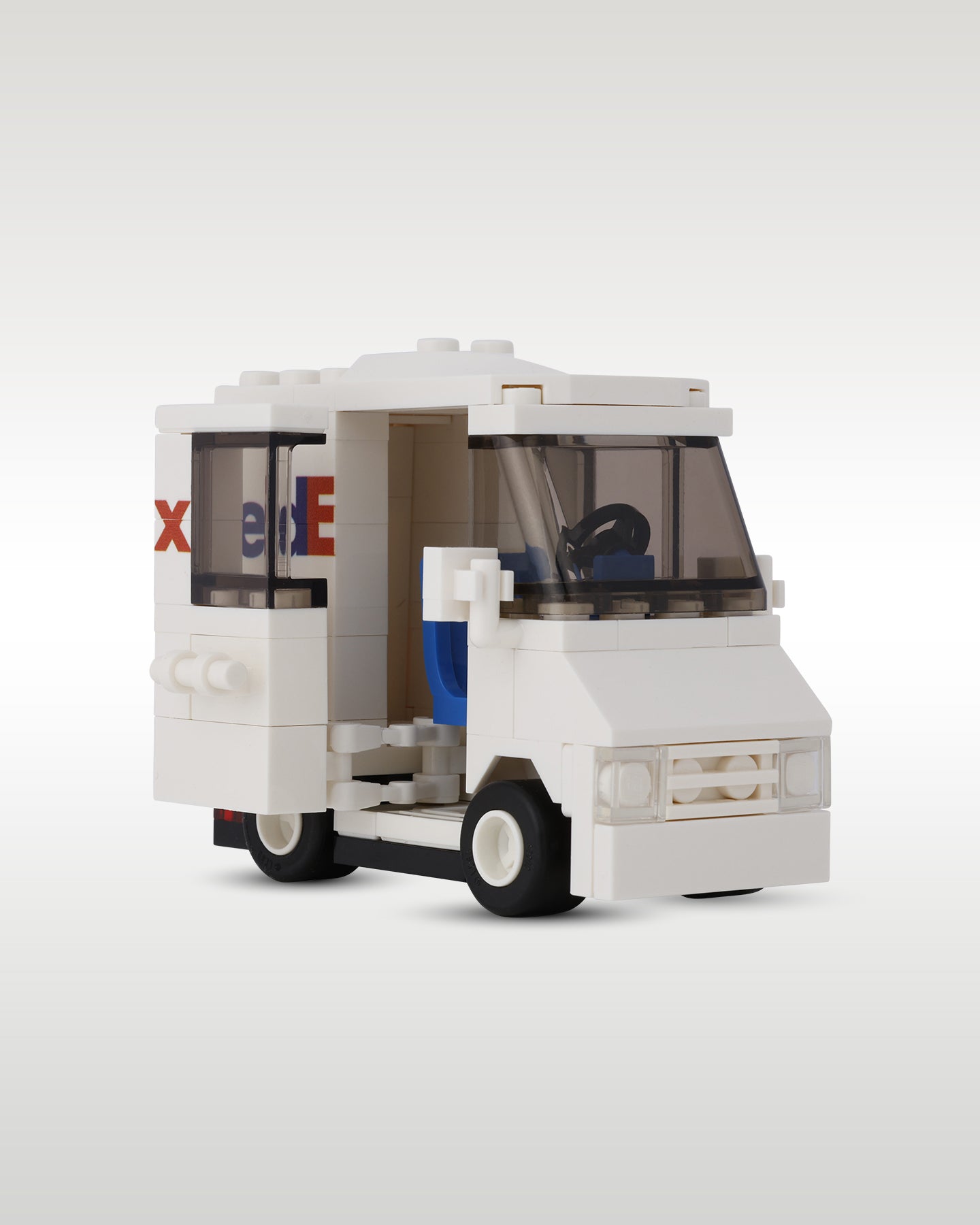 LEGO FedEx Delivery Truck Driver and Package | Trader Bricks Custom LEGO