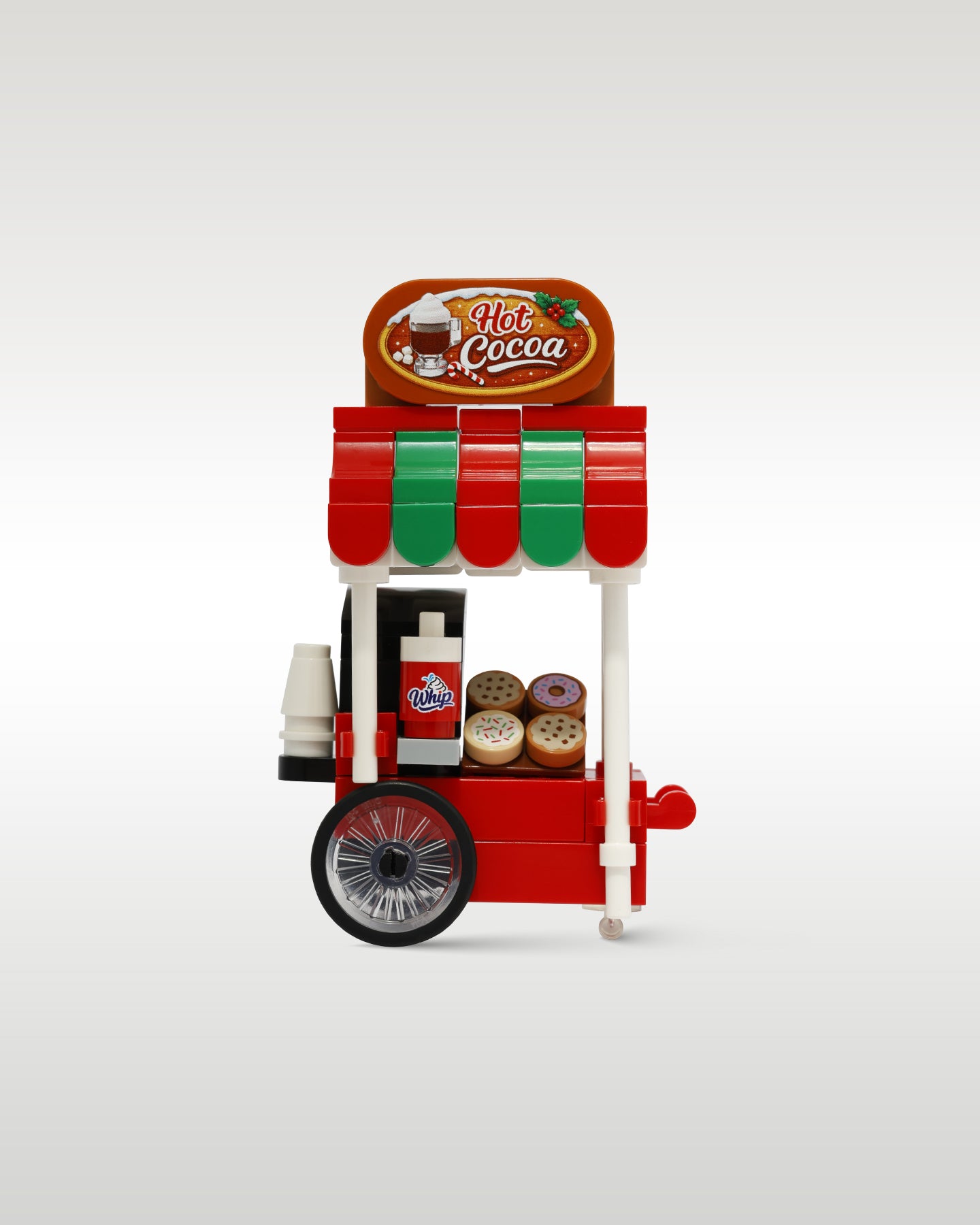 LEGO Hot Cocoa Cart With Winter Village Minifigure | Trader Bricks Custom LEGO