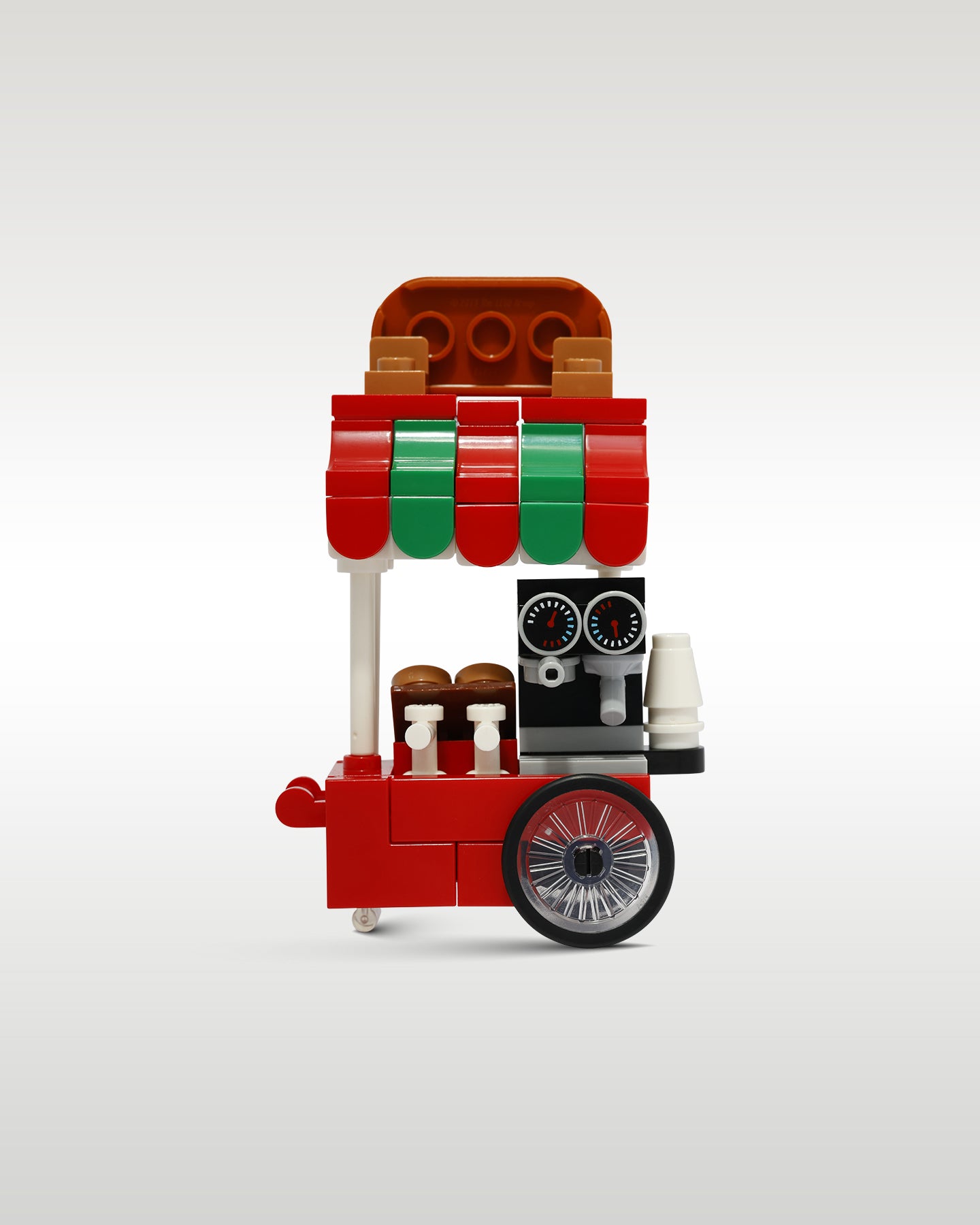 LEGO Hot Cocoa Cart With Winter Village Minifigure | Trader Bricks Custom LEGO