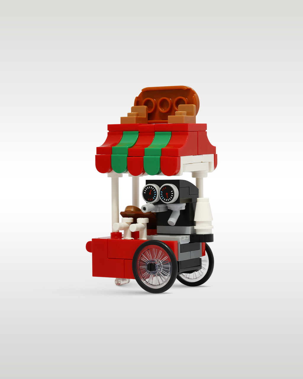 LEGO Hot Cocoa Cart With Winter Village Minifigure | Trader Bricks Custom LEGO