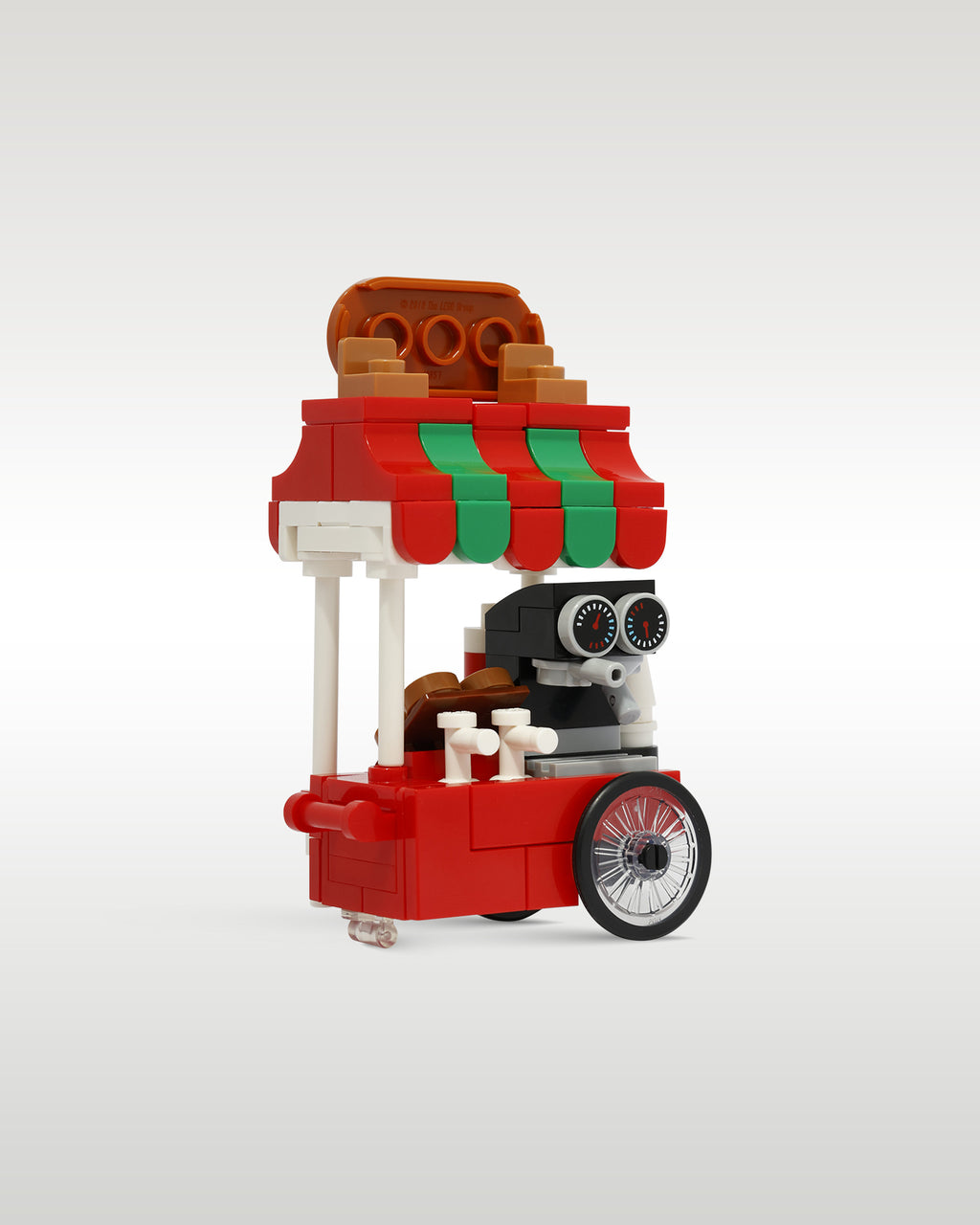 LEGO Hot Cocoa Cart With Winter Village Minifigure | Trader Bricks Custom LEGO