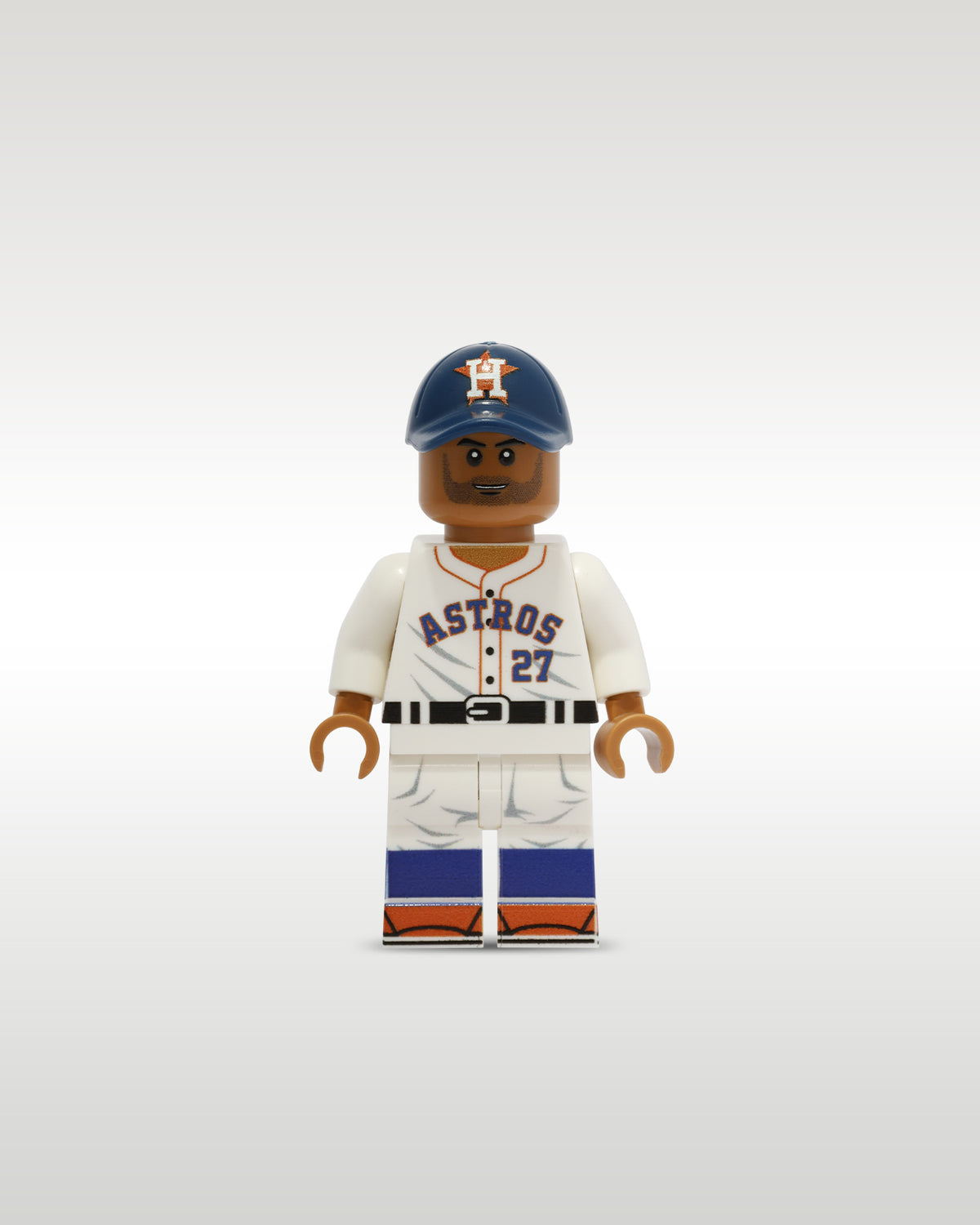 LEGO Houston Astros Jose Altuve | Trader Bricks Custom LEGO Sport References