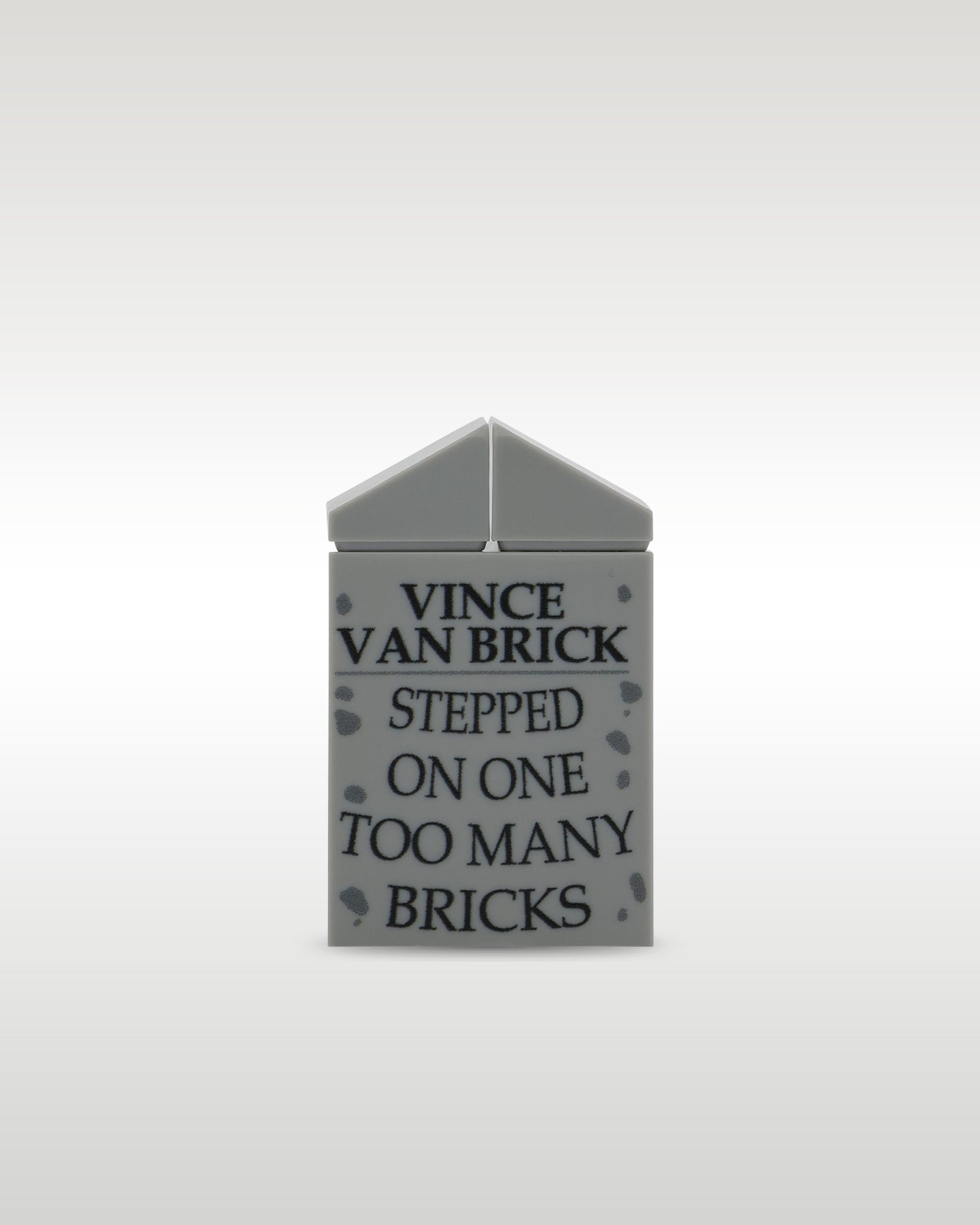 'Stepped On One Too Many Bricks' Tombstone | Trader Bricks Custom Halloween LEGO