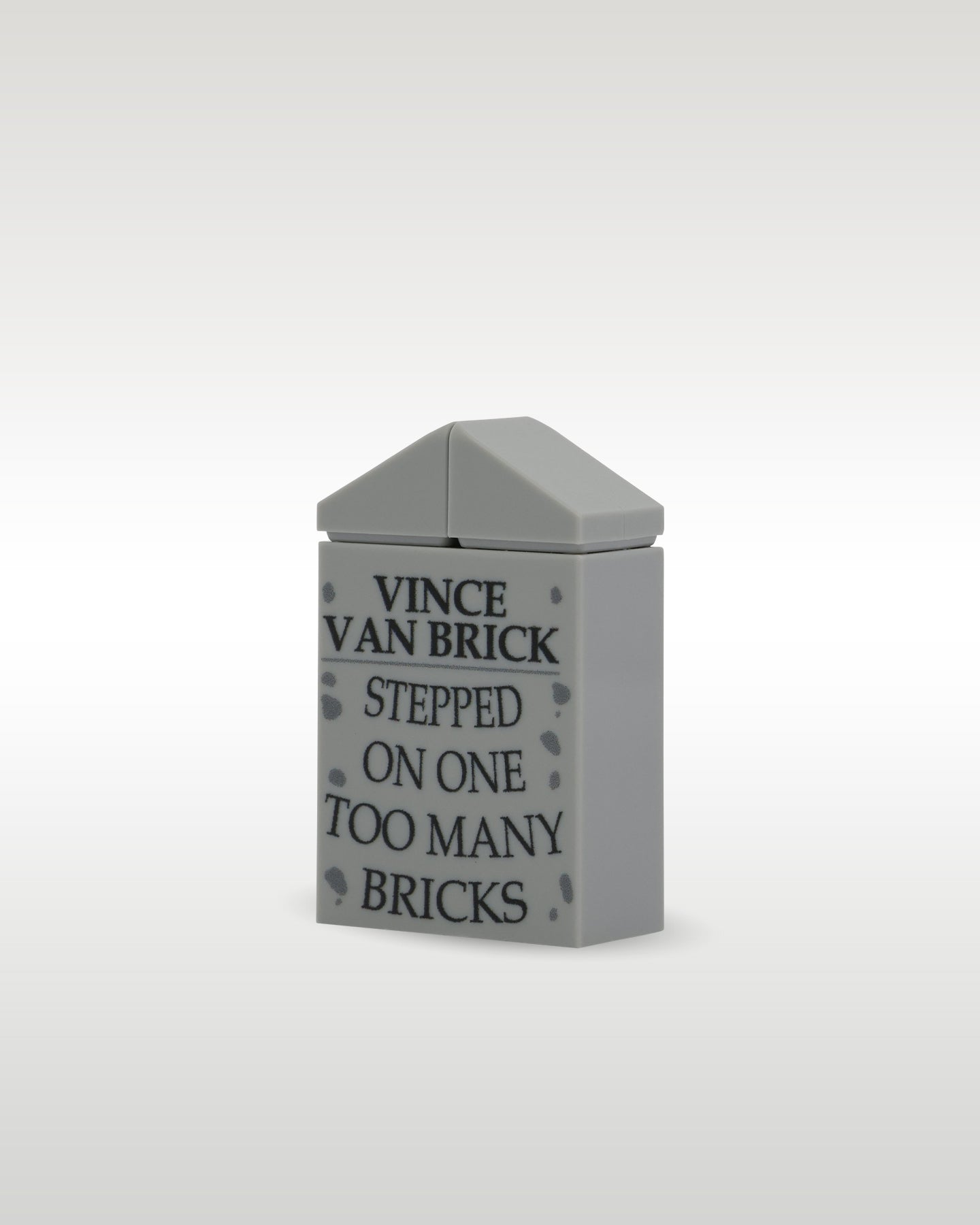 'Stepped On One Too Many Bricks' Tombstone | Trader Bricks Custom Halloween LEGO