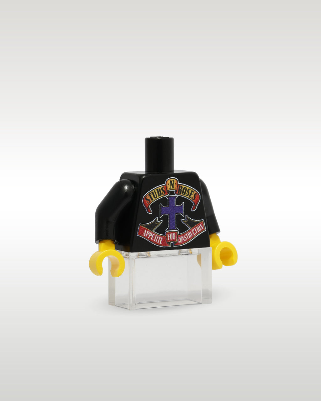 LEGO Studs N' Roses Torso Rock Band Minifigure | Trader Bricks Custom LEGO