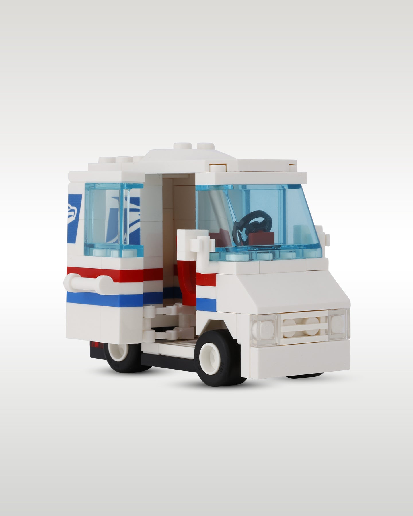 LEGO USPS Delivery Truck Driver & Mail Box | Trader Bricks Custom LEGO
