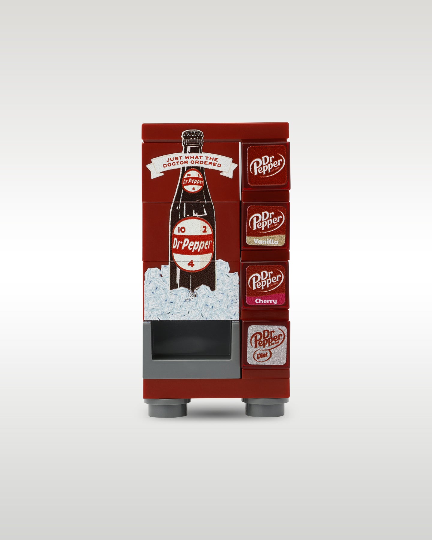 LEGO Vintage Dr. Pepper Vending Machine | Trader Bricks Custom LEGO