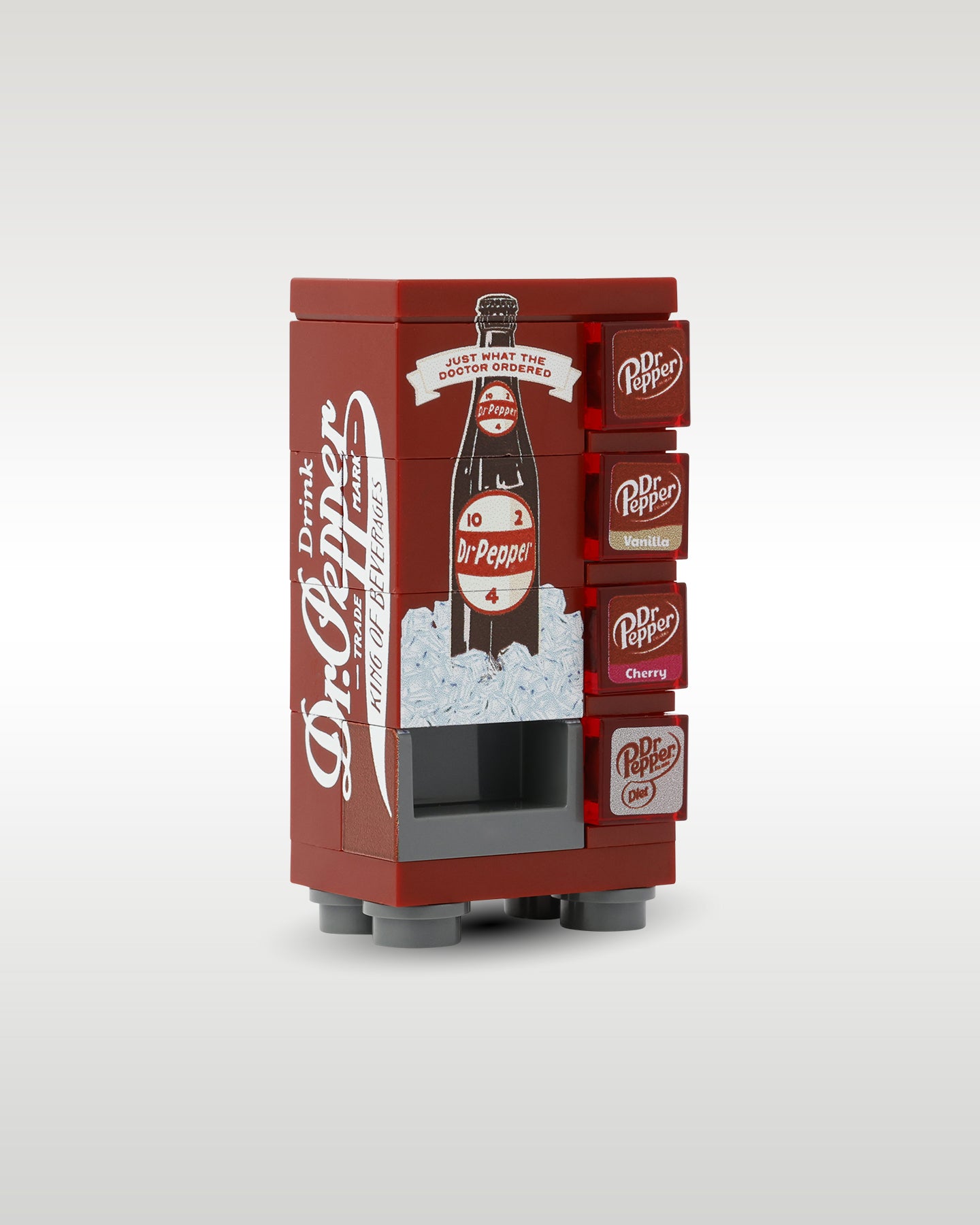 LEGO Vintage Dr. Pepper Vending Machine | Trader Bricks Custom LEGO