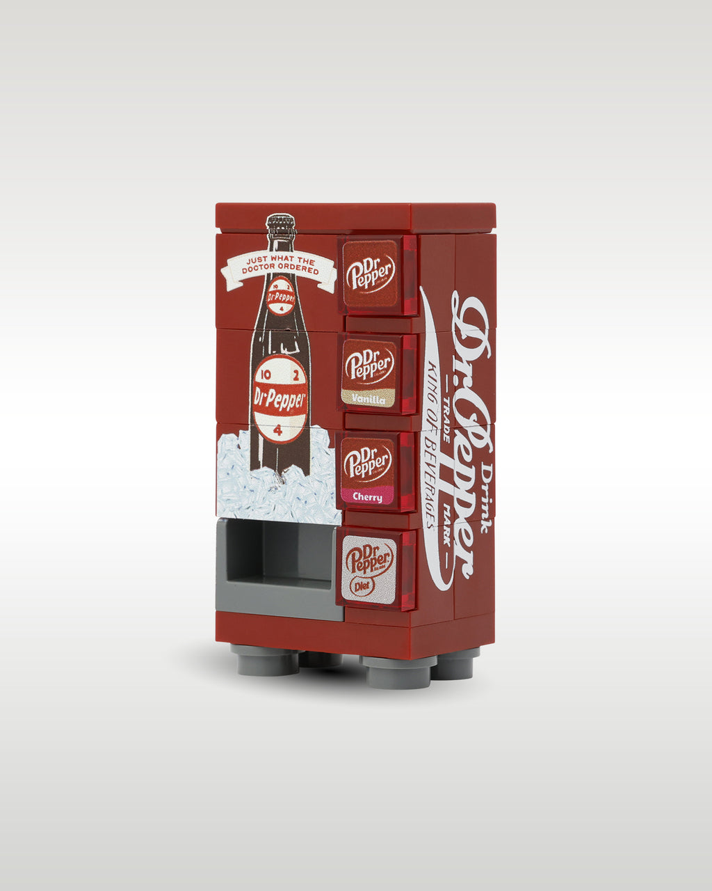 LEGO Vintage Dr. Pepper Vending Machine | Trader Bricks Custom LEGO
