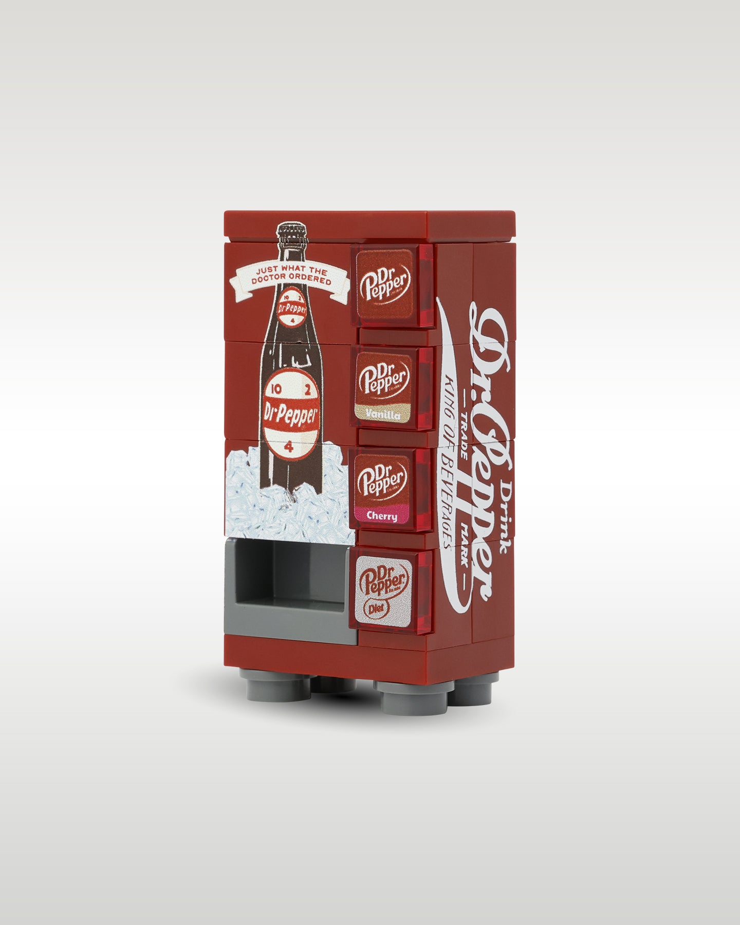 LEGO Vintage Dr. Pepper Vending Machine | Trader Bricks Custom LEGO