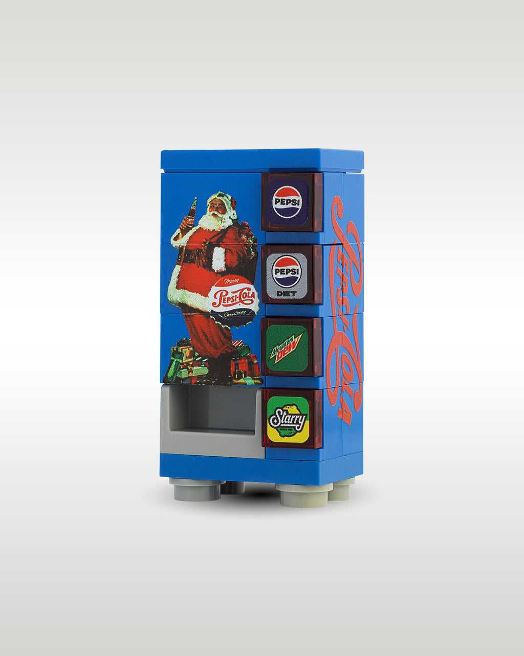 Christmas Pepsi Vending Machine & Soda Can