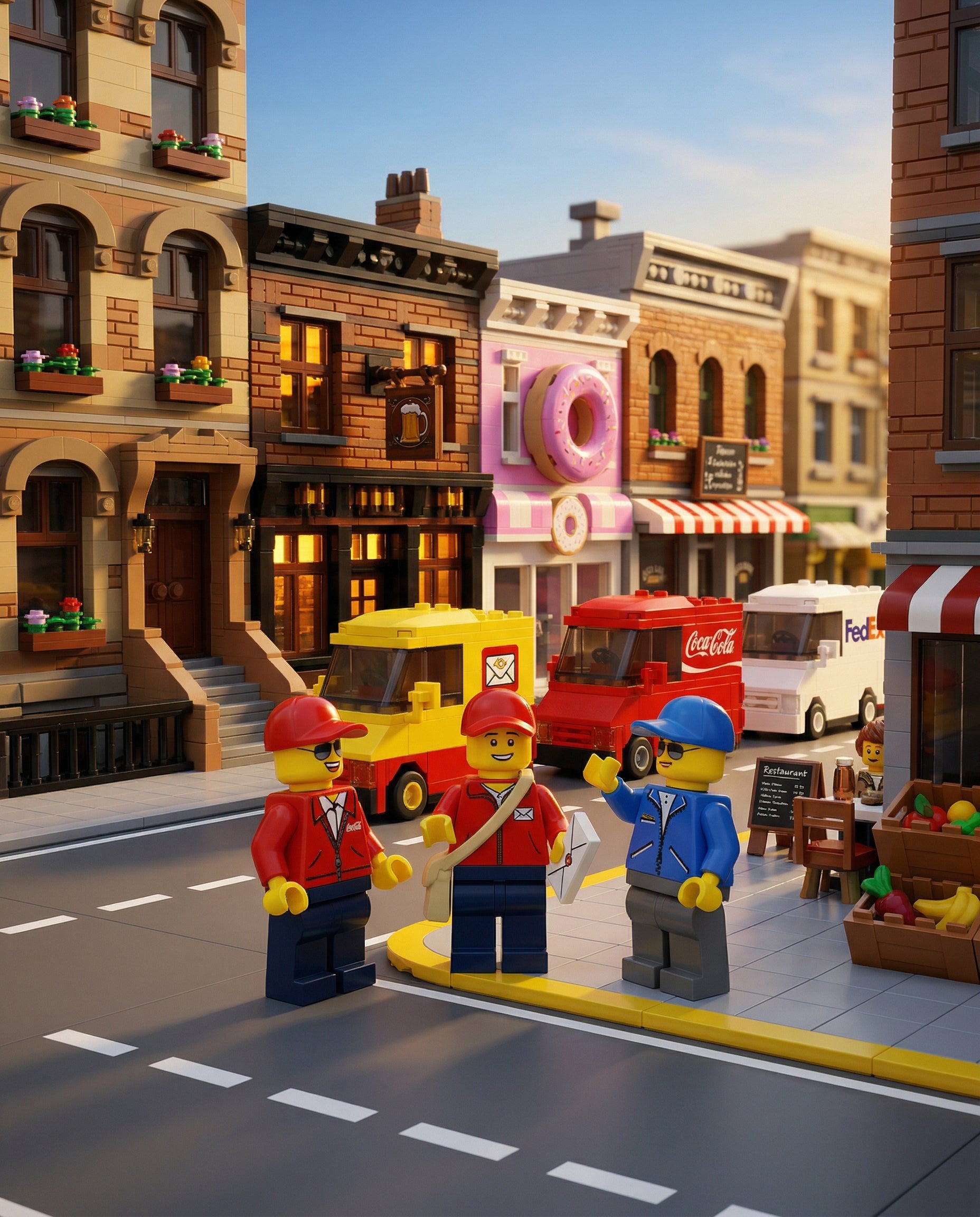 LEGO Town Mailmen| Trader Bricks Custom LEGO