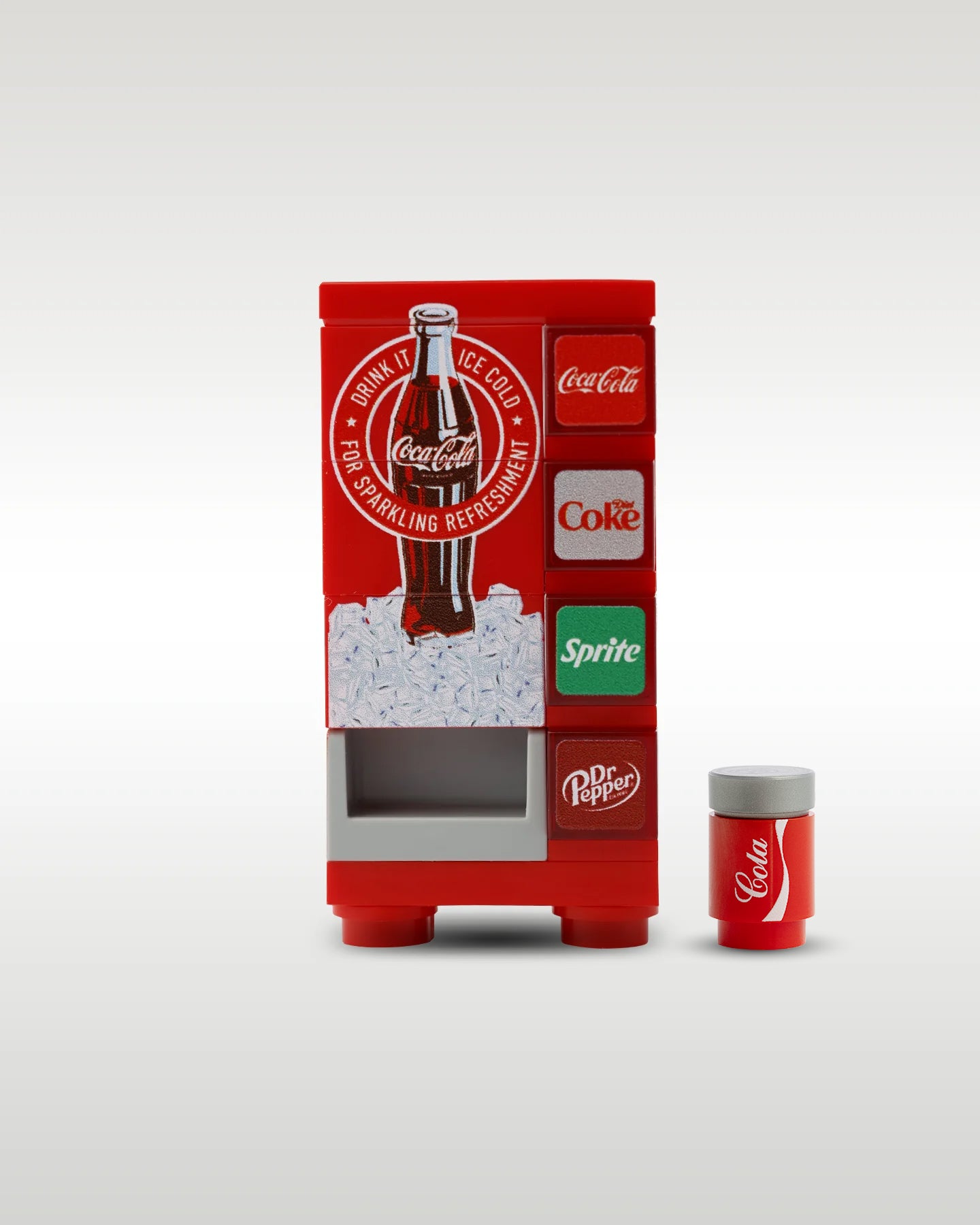 Coca-Cola Vending Machine & Soda Can | Trader Bricks genuine LEGO custom build